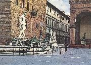 AMMANATI, Bartolomeo The Fountain of Neptune  lll oil on canvas
